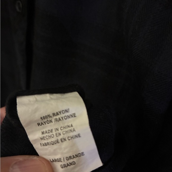 ✨ Rails Hunter Plaid Button-Up Shirt Onyx Jet Shirt Charcoal Gray Black - Picture 8 of 12